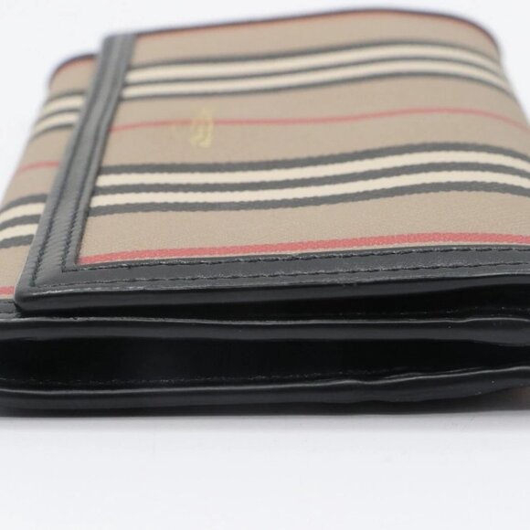 Burberry Halton Striped Canvas Continental Wallet Clutch - Picture 5 of 14